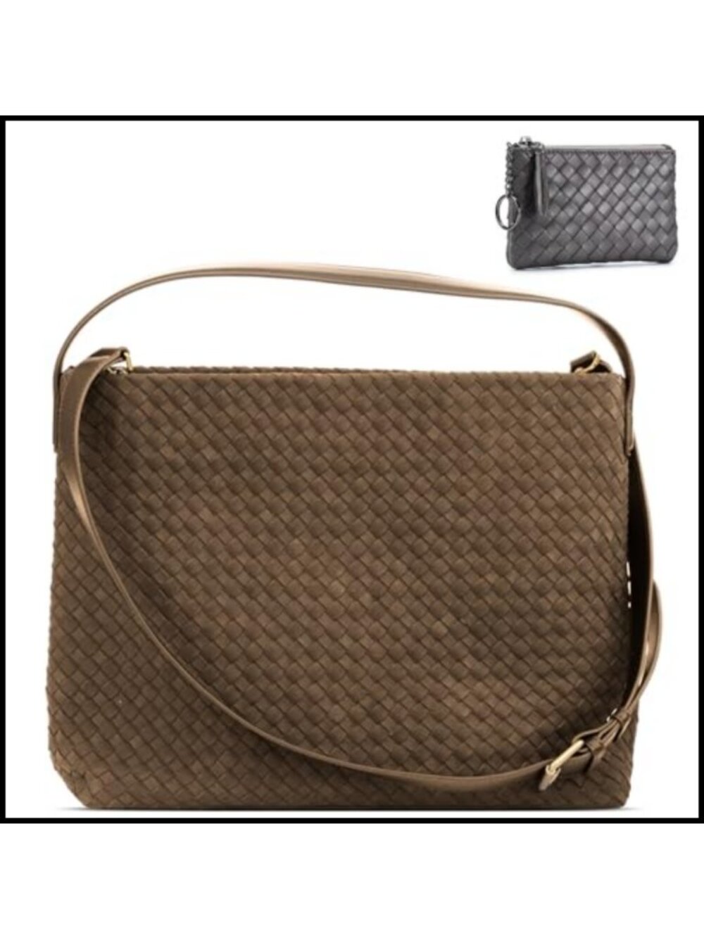Suede Hobo Bag Hand-Woven Casual Tote Crossbody Shoulder Bag